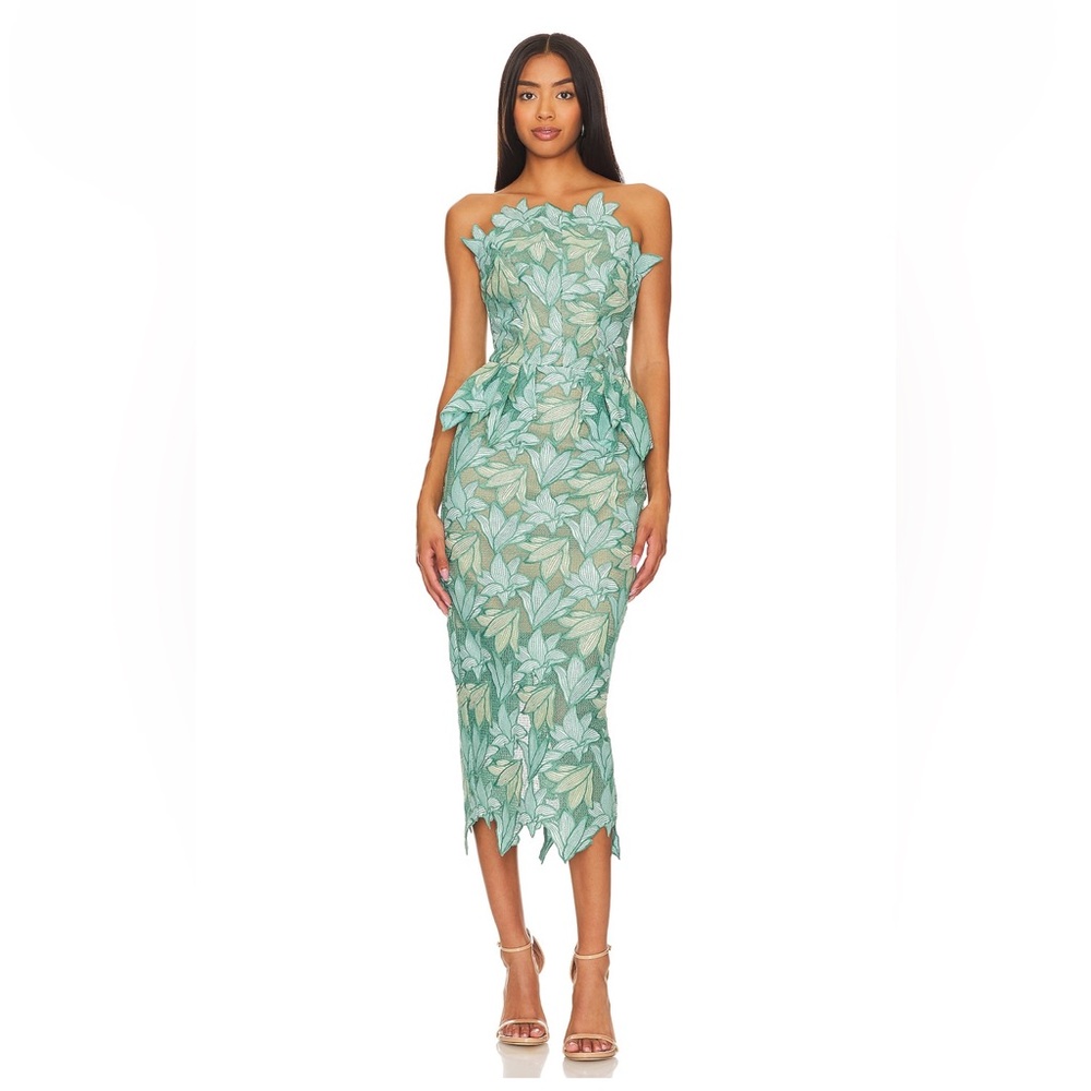 Vinyles Midi Dress in Mint